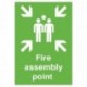Safety Sign Fire Assembly Point A2 PVC