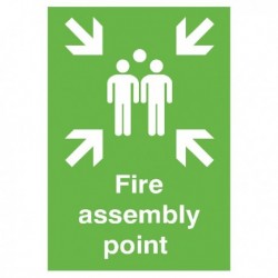 Safety Sign Fire Assembly Point A2 PVC