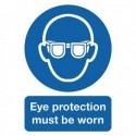 Eye Protection Must be Worn A4 PVC Sign