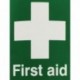 First Aid 150x110mm Self-Adh Sign