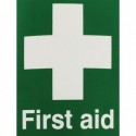 First Aid 150x110mm Self-Adh Sign