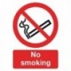 Safety Sign No Smoking A4 PVC
