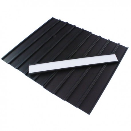 Nobo Grey 150x20mm Magn Name Holder Pk10