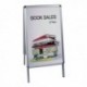 Bi-Office Grey A Frame A1 Info Board