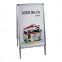 Bi-Office Grey A Frame A1 Info Board
