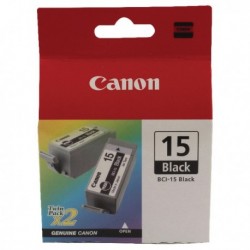 Canon BCI-15BK Black Twin Cartridges