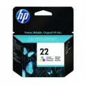 HP 22 Cyan/Magenta/Yellow Ink C9352AE