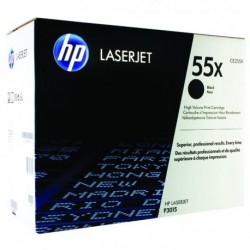 HP 55X Black H/Y LaserJet Toner CE255X