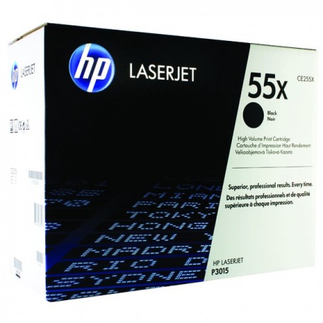 HP 55X Black H/Y LaserJet Toner CE255X