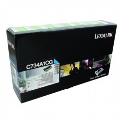 Lexmark C734A1CG Cyan Rtn Toner
