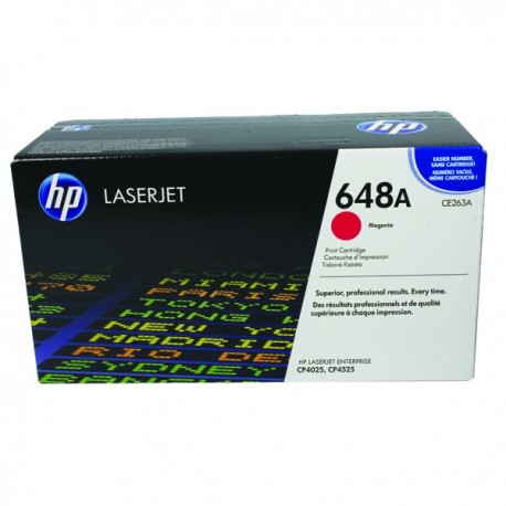 HP 648A Magenta LaserJet Toner CE263A