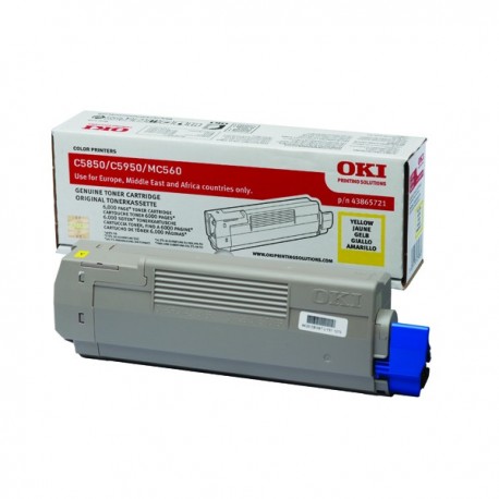 Oki C5850 Yellow Laser Toner Cartridge
