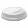 MyCafe Lids 12oz white pkK1000