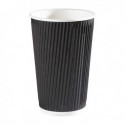 35cl Black 12oz Ripple Cup Pk500