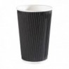 35cl Black 12oz Ripple Cup Pk500
