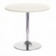 FF Arista Wht Small Bistro Trumpet Table