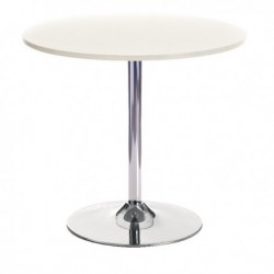 FF Arista Wht Small Bistro Trumpet Table