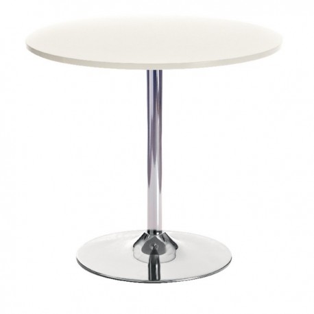 FF Arista Wht Small Bistro Trumpet Table