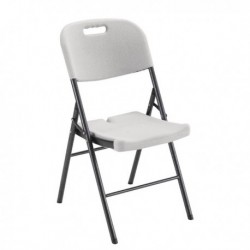 FF Jemini Folding Chair White