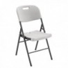 FF Jemini Folding Chair White