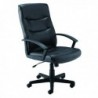 FF HUDSON JEMINI LTHR EXEC ARMCHR BLK