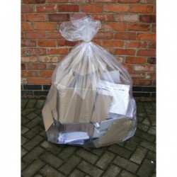 2Work Clear Wheelie Bin Liner Pk100