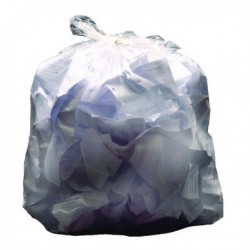 2Work Light Duty Refuse Sack Clear Pk200