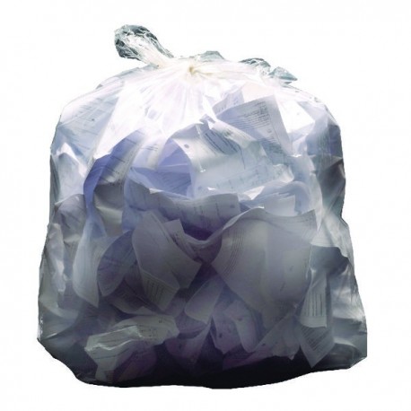 2Work Light Duty Refuse Sack Clear Pk200