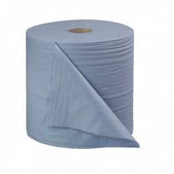 2Work 270mmx400m Blue Bumper Paper Roll