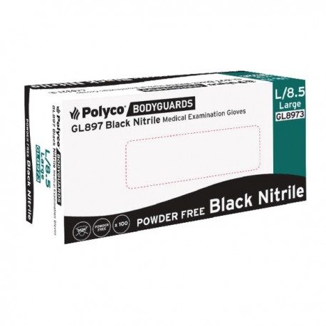 Speciality Black Large Nitrile Gloves