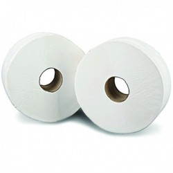 2Work Jumbo Toilet Roll 2 Ply Pk12