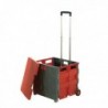 GPC Folding Box Truck with Lid Grey/Red