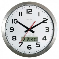 Acctim Meridian Alum RC Wall Clock