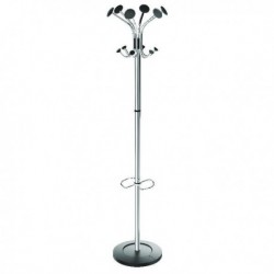 FF Alba Chromy Coat Stand Chrome Black