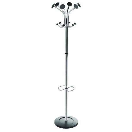 FF Alba Chromy Coat Stand Chrome Black