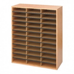 Safco 36 Part Literature Organiser Oak