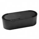 D-Line Black cable tidy unit 340x120x115