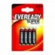 Eveready Super H/Duty AAA Batteries Pk4