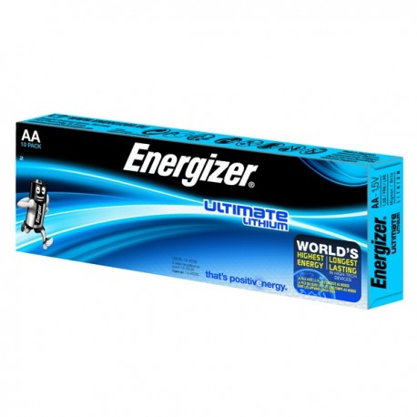 Energizer Ulti Lithium AA Battery Pk10