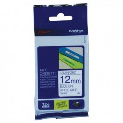 Brother Blue/White TZe Tape 12mm TZE233