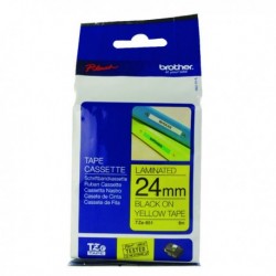 Brother Black/Yllow TZe Tape 24mm TZE651