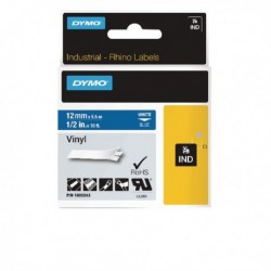 Dymo Rhino Vinyl Tape 12mm Blk/Wht 18444