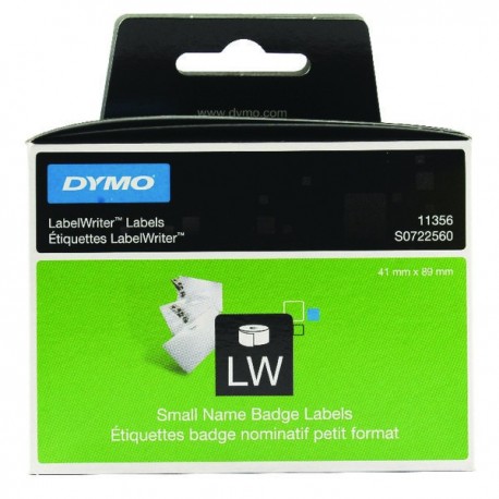 Dymo White Badge Label 89x41mm Pk300