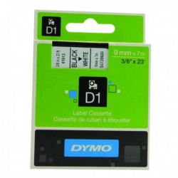 Dymo Blk/Wht 1000/5000 Tape 9mmx7m 40913