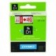 Dymo 4500 Red/White Tape 45015