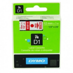Dymo 4500 Red/White Tape 45015