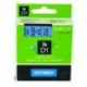 Dymo 4500 Black/Blue Tape 45016