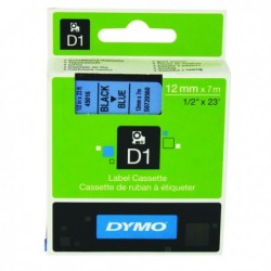 Dymo 4500 Black/Blue Tape 45016