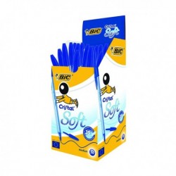Cristal Soft Ball Pen Medium Bl Pk50