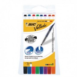 Bic Velleda 1721 Fine Marker Asrtd Pk8